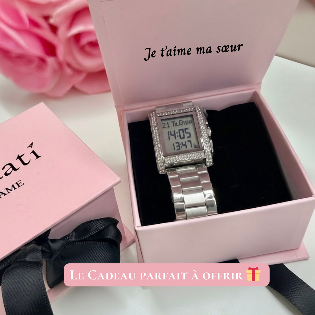 La montre prière Firdaws - Argent