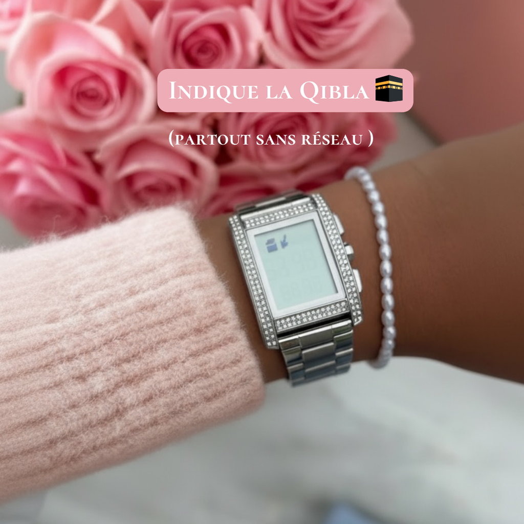La montre prière Firdaws - Argent
