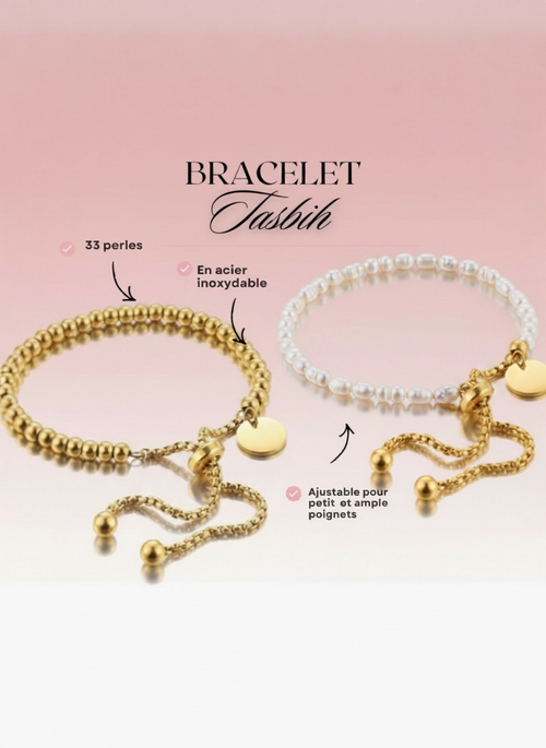 Coffret montre prière & bracelet Tasbih 📿