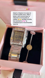 Coffret montre prière & bracelet Bonheur 🌙
