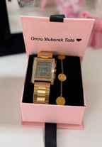 Coffret montre prière & bracelet Bonheur 🌙