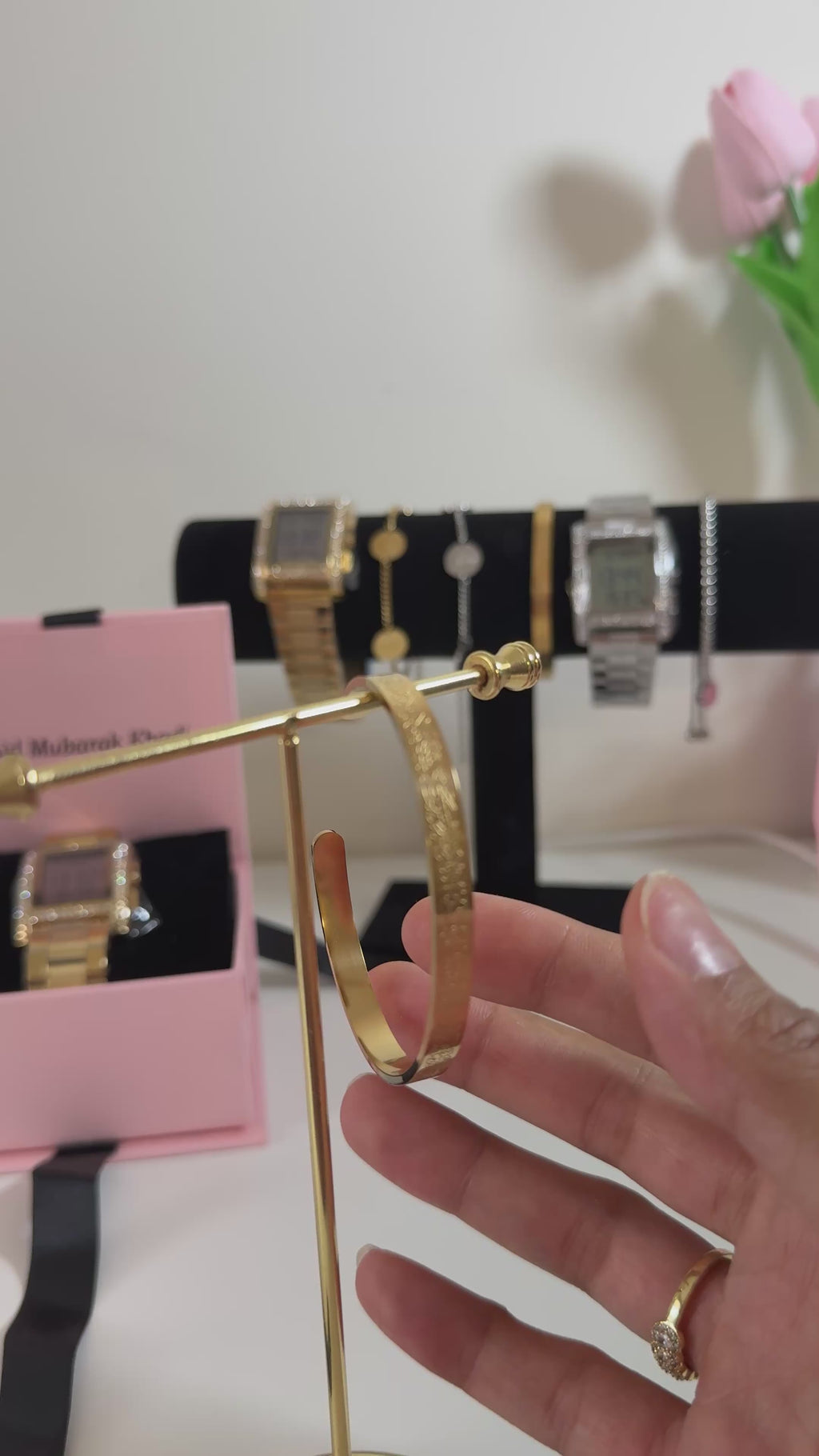 Coffret montre prière & jonc Ayat al Kursi